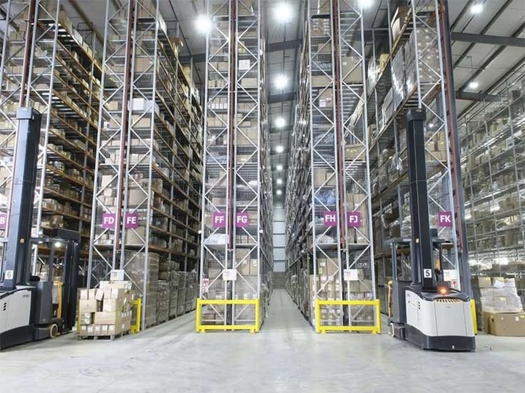 Warehouse shelving and stock rotation